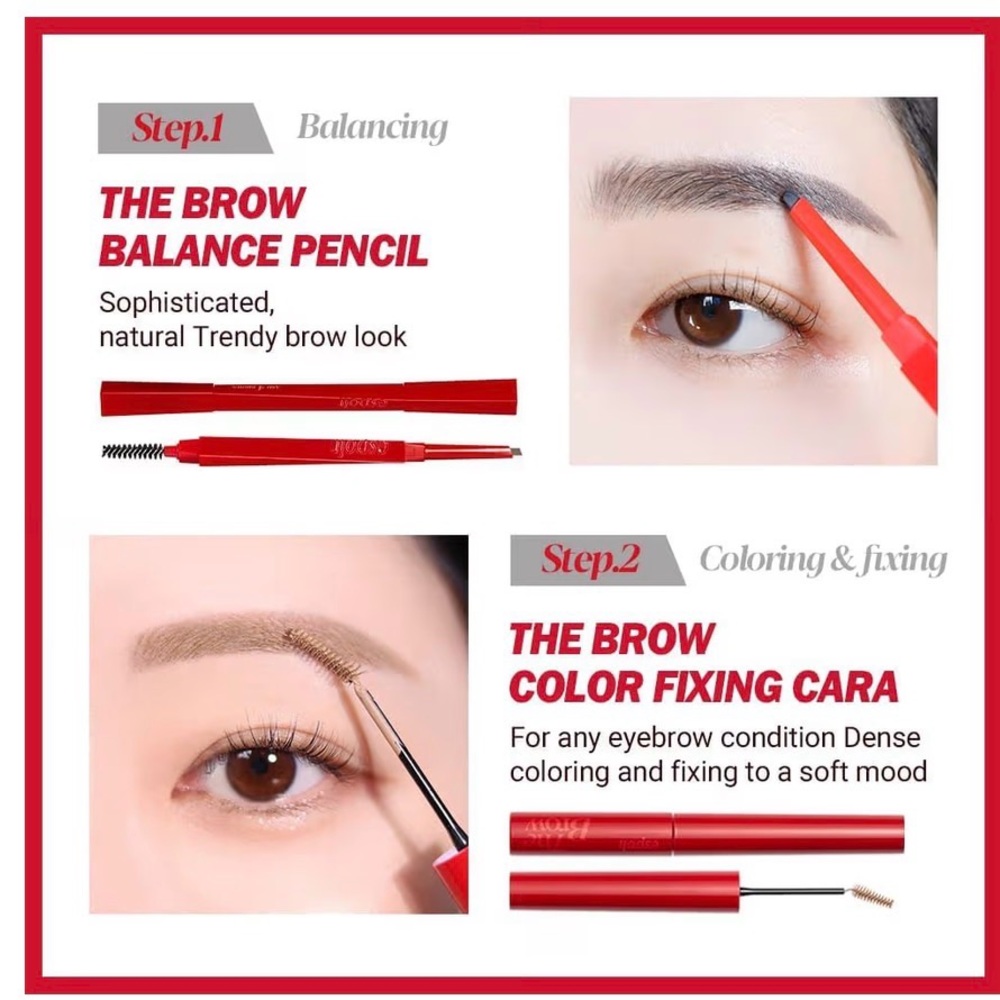 NWT - Espoir The Brow Color Fixing Cara #5 Dusty Pink Tinted Gell 0.1 Fl Oz - Picture 4 of 9